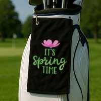 It's Spring Time Flower Golf Towel