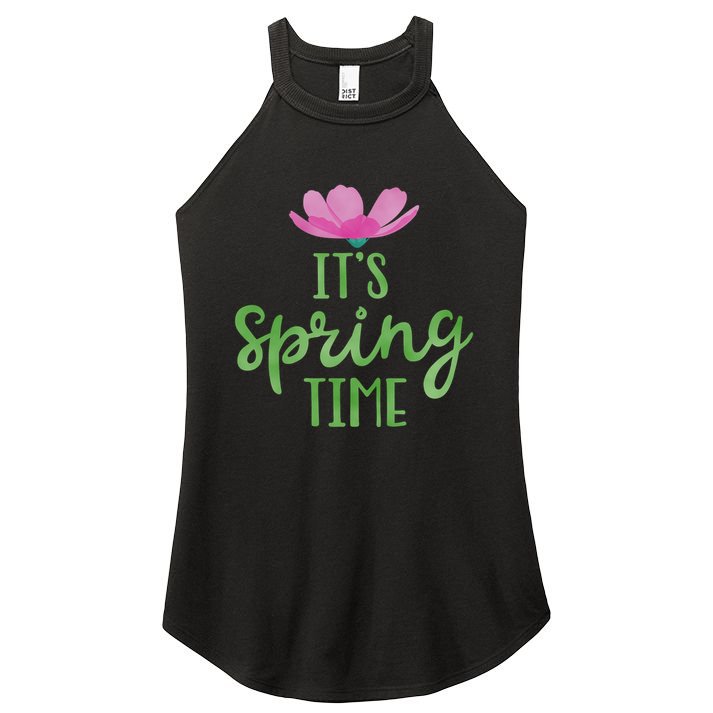 It's Spring Time Flower Women's Perfect Tri Rocker Tank