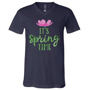 It's Spring Time Flower V-Neck T-Shirt