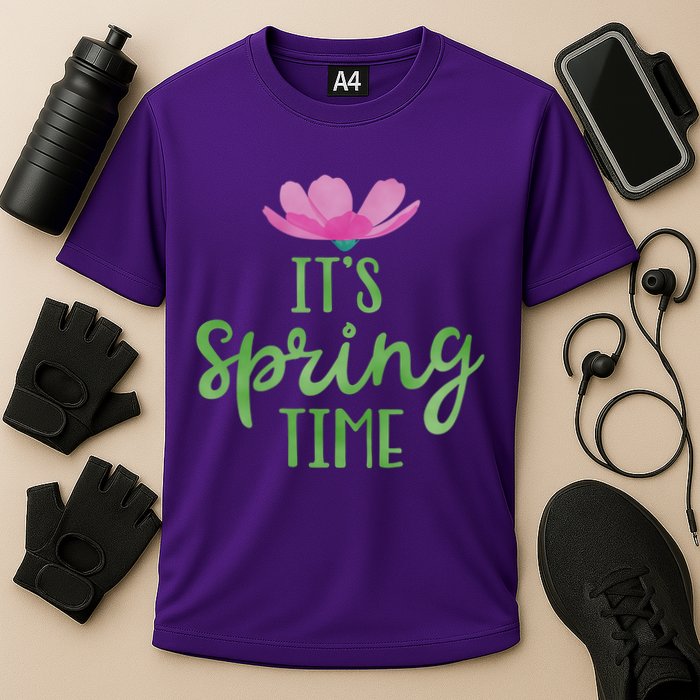 It's Spring Time Flower Performance Shirt
