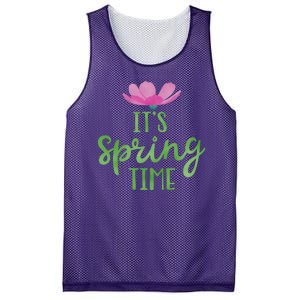 It's Spring Time Flower Mesh Reversible Basketball Jersey Tank