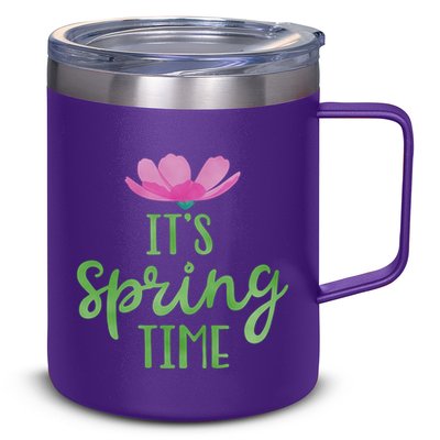 It's Spring Time Flower 12oz Stainless Steel Coffee Mug