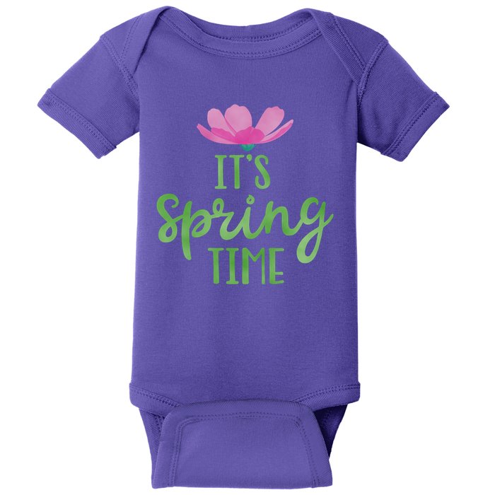 It's Spring Time Flower Baby Bodysuit