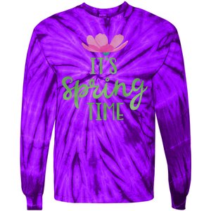 It's Spring Time Flower Tie-Dye Long Sleeve Shirt