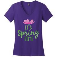 It's Spring Time Flower Women's V-Neck T-Shirt