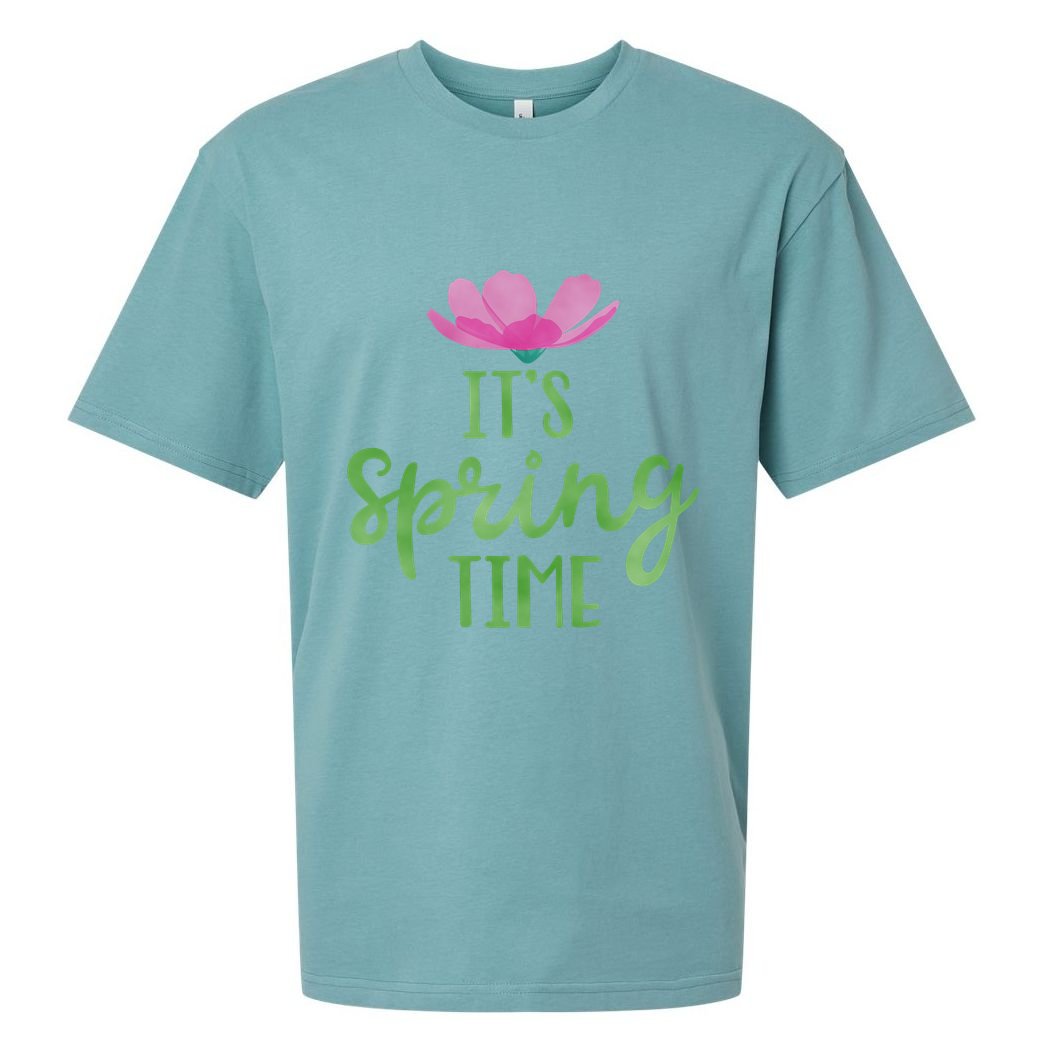 It's Spring Time Flower Sueded Cloud Jersey T-Shirt