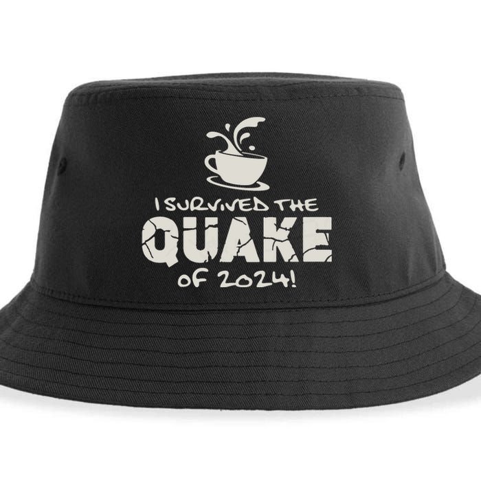 I Survived The Quake Of 2024 Sustainable Bucket Hat