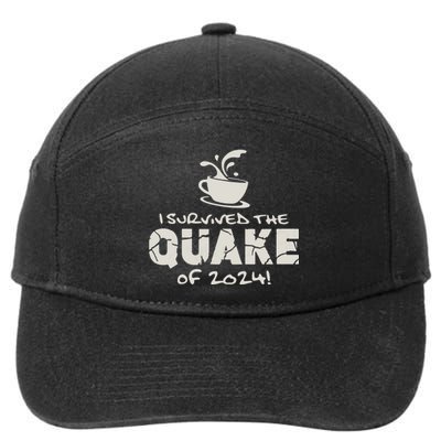 I Survived The Quake Of 2024 7-Panel Snapback Hat