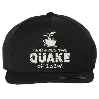 I Survived The Quake Of 2024 Wool Snapback Cap