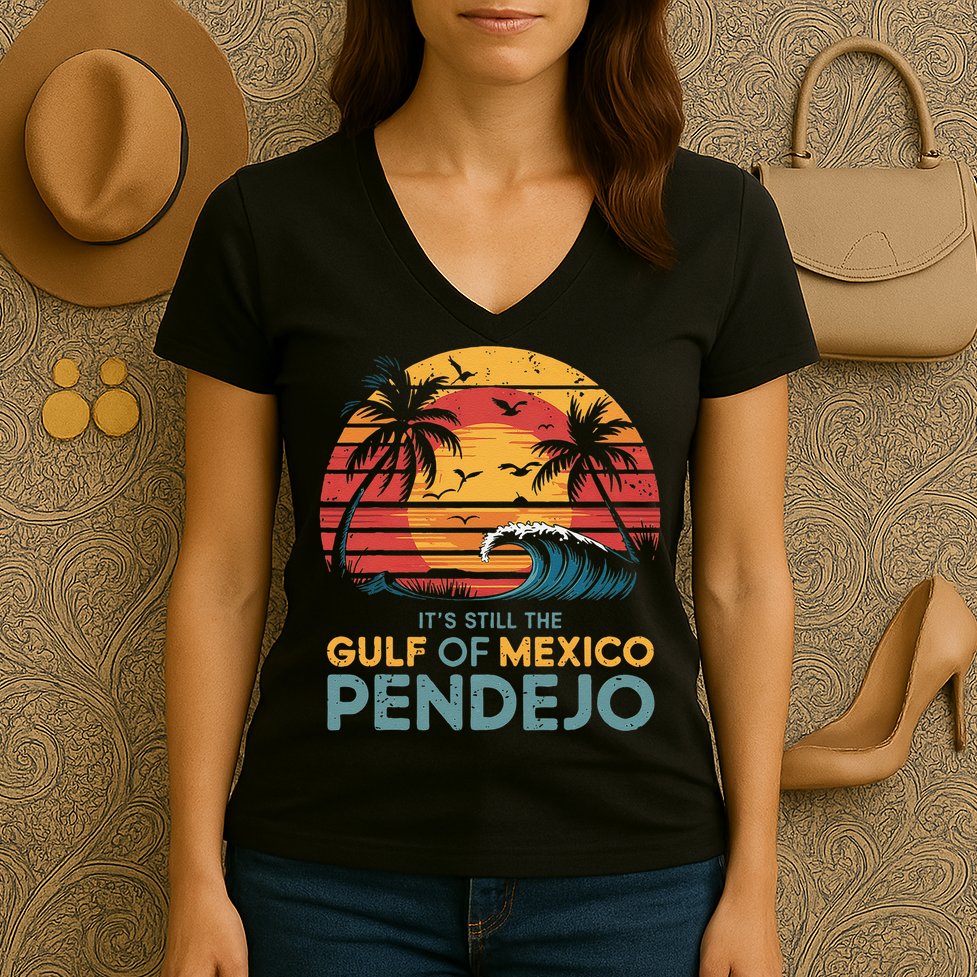 Its Still The Gulf Of Mexico Pendejo Gulf Of Mexico Summer Women's V-Neck T-Shirt