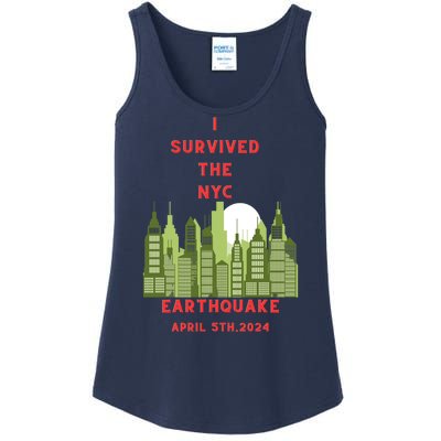 I Survived The Nyc Earthquake Ladies Essential Tank