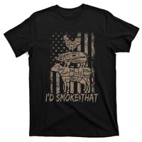 ID Smoke That Funny Retro Bbq Party Smoker Chef Dad T-Shirt