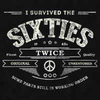 I SURVIVED The SIXTIES TWICE Built In 60s 70th 60th Birthday Ladies PosiCharge Tri-Blend Wicking Tank