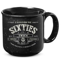 I SURVIVED The SIXTIES TWICE Built In 60s 70th 60th Birthday 15oz Campfire Ceramic Mug
