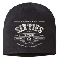 I SURVIVED The SIXTIES TWICE Built In 60s 70th 60th Birthday Sustainable Beanie