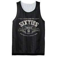 I SURVIVED The SIXTIES TWICE Built In 60s 70th 60th Birthday Mesh Reversible Basketball Jersey Tank