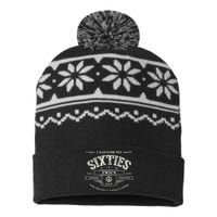 I SURVIVED The SIXTIES TWICE Built In 60s 70th 60th Birthday USA-Made Snowflake Beanie