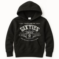 I SURVIVED The SIXTIES TWICE Built In 60s 70th 60th Birthday Kids Hoodie