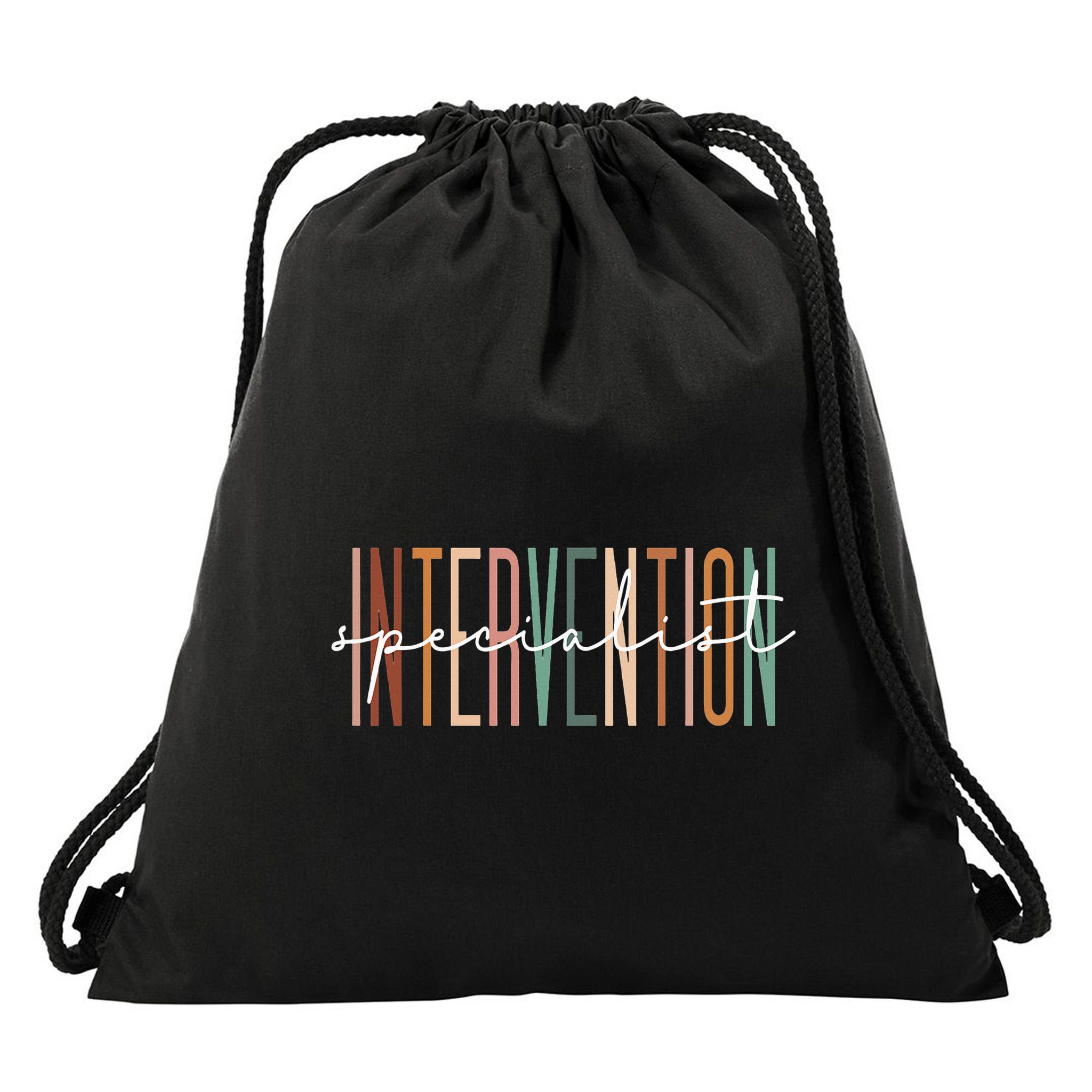Intervention Specialist Teacher Squad Early Intervention Drawstring Bag