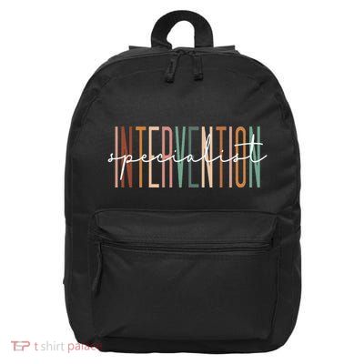 Intervention Specialist Teacher Squad Early Intervention 16 in Basic Backpack