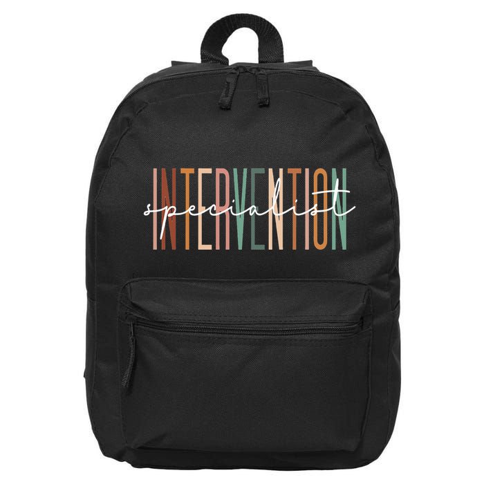 Intervention Specialist Teacher Squad Early Intervention 16 in Basic Backpack