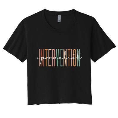 Intervention Specialist Teacher Squad Early Intervention Crop Top