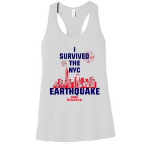 I Survived The Nyc Earthquake 2024 Women's Racerback Tank