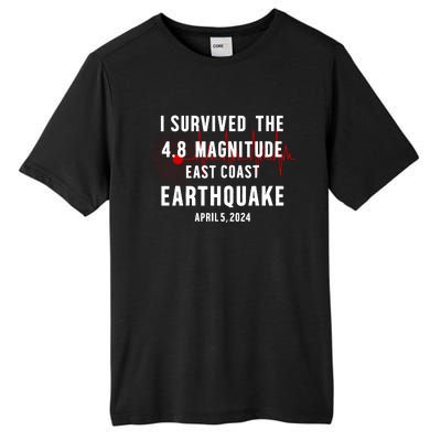 I Survived The Nyc Earthquake 2024 Tall Fusion ChromaSoft Performance T-Shirt