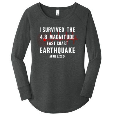 I Survived The Nyc Earthquake 2024 Women's Perfect Tri Tunic Long Sleeve Shirt