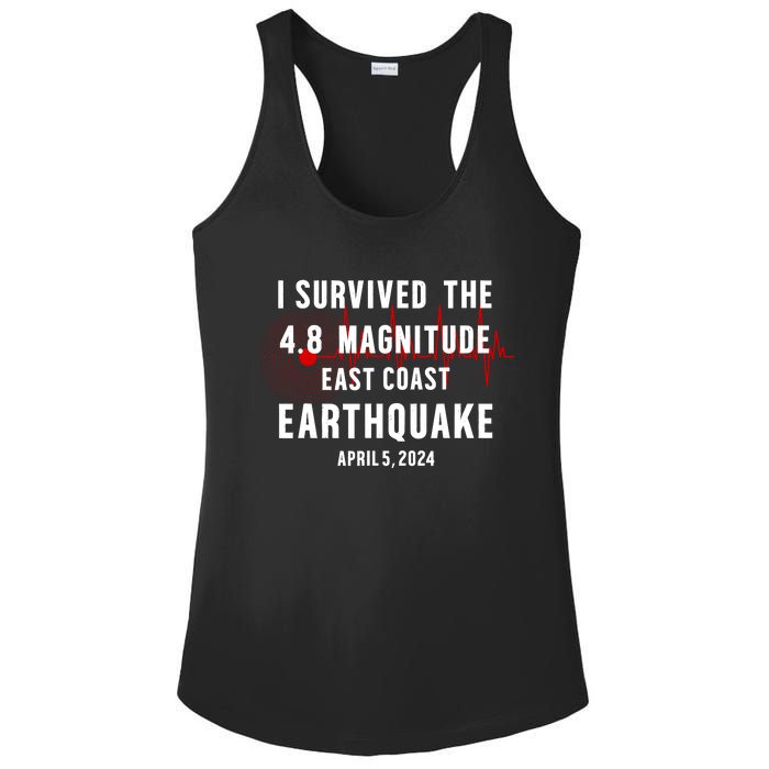 I Survived The Nyc Earthquake 2024 Ladies PosiCharge Competitor Racerback Tank