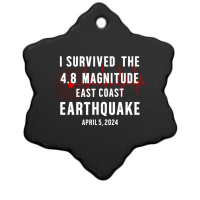 I Survived The Nyc Earthquake 2024 Ceramic Star Ornament