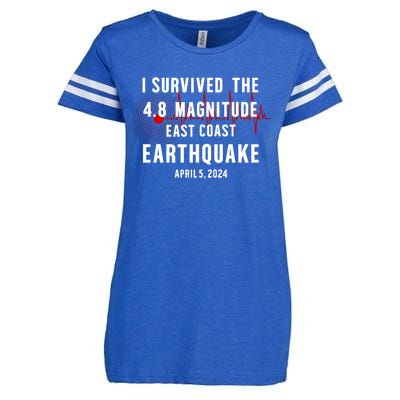 I Survived The Nyc Earthquake 2024 Enza Ladies Jersey Football T-Shirt