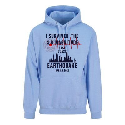 I Survived The Nyc Earthquake 2024 Unisex Surf Hoodie