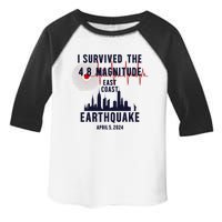 I Survived The Nyc Earthquake 2024 Toddler Fine Jersey T-Shirt