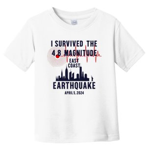 I Survived The Nyc Earthquake 2024 Toddler T-Shirt