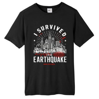 I Survived The Nyc Earthquake Tall Fusion ChromaSoft Performance T-Shirt