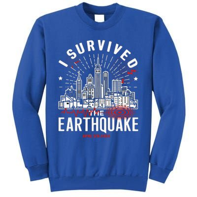 I Survived The Nyc Earthquake Tall Sweatshirt