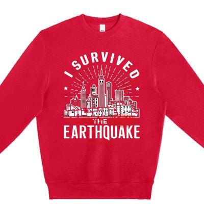 I Survived The Nyc Earthquake Premium Crewneck Sweatshirt