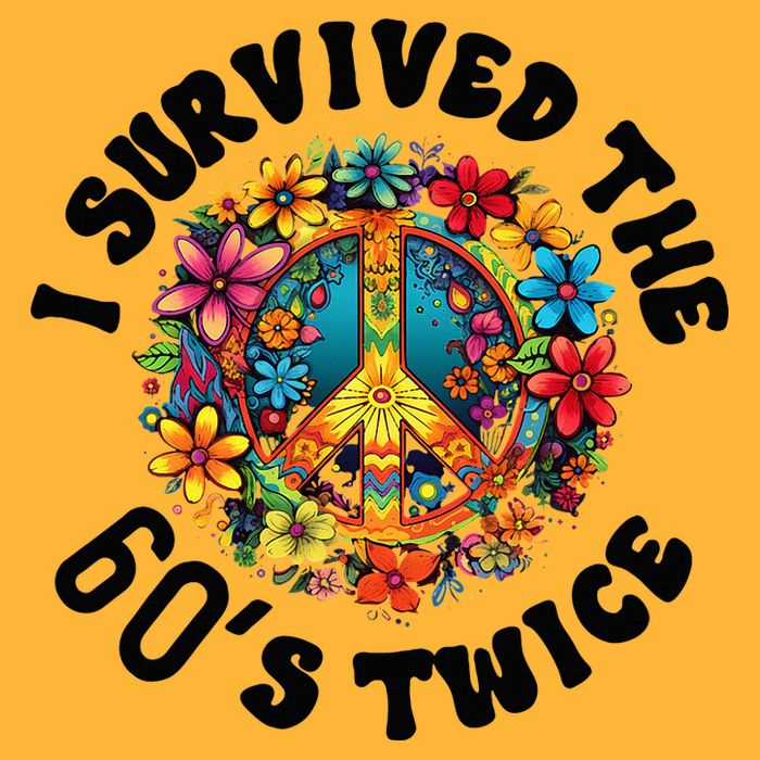 I Survived The 60s Sixties Twice 70th Birthday 60th Funny Pom Pom 12in Knit Beanie