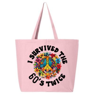 I Survived The 60s Sixties Twice 70th Birthday 60th Funny 25L Jumbo Tote