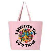 I Survived The 60s Sixties Twice 70th Birthday 60th Funny 25L Jumbo Tote