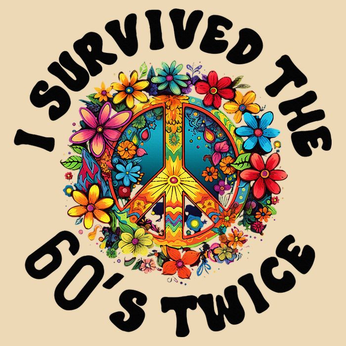 I Survived The 60s Sixties Twice 70th Birthday 60th Funny Bag