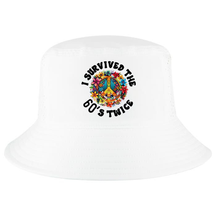 I Survived The 60s Sixties Twice 70th Birthday 60th Funny Cool Comfort Performance Bucket Hat
