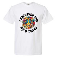 I Survived The 60s Sixties Twice 70th Birthday 60th Funny Garment-Dyed Heavyweight T-Shirt