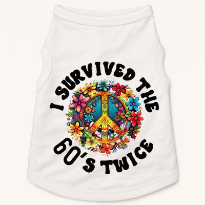 I Survived The 60s Sixties Twice 70th Birthday 60th Funny Doggie Tank