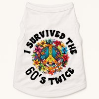 I Survived The 60s Sixties Twice 70th Birthday 60th Funny Doggie Tank