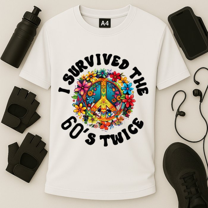 I Survived The 60s Sixties Twice 70th Birthday 60th Funny Performance Shirt