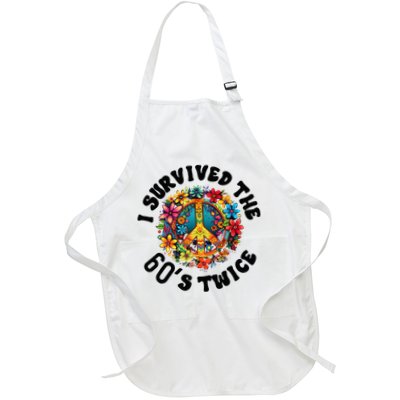 I Survived The 60s Sixties Twice 70th Birthday 60th Funny Full-Length Apron With Pockets