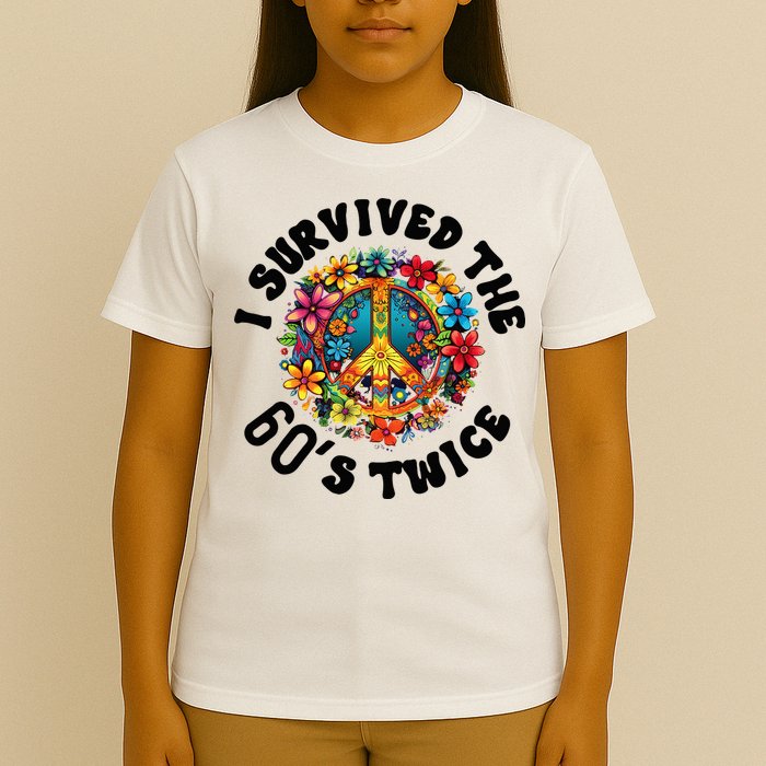 I Survived The 60s Sixties Twice 70th Birthday 60th Funny T-Shirt