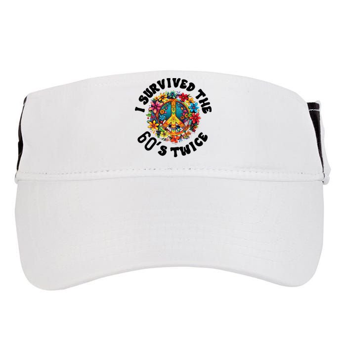 I Survived The 60s Sixties Twice 70th Birthday 60th Funny Adult Drive Performance Visor